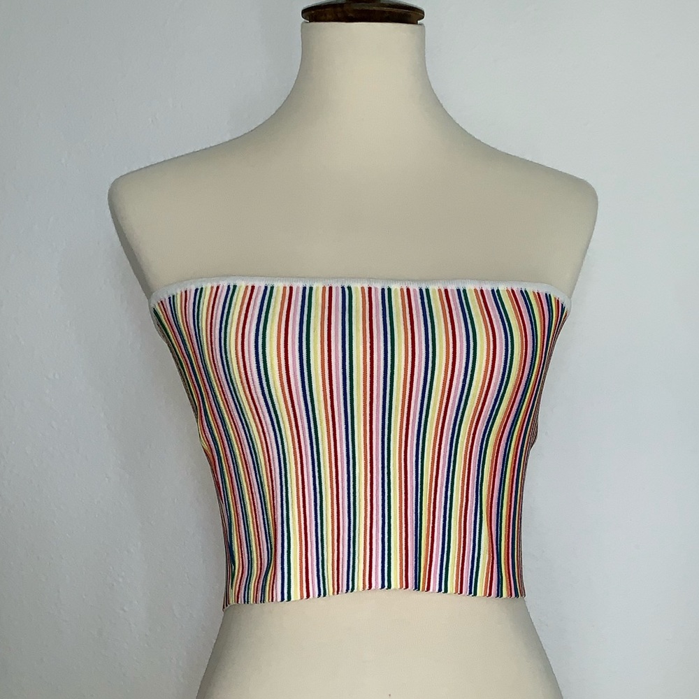 🌈Rainbow Striped Tube Top🌈